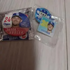 中日ドラゴンズ　ドラゴンズガチャ　ボスラー　缶バッジ、ピンバッヂセット