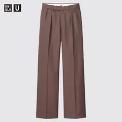 名作 ほぼ未使用 UNIQLO U ウールブレンドタックパンツ