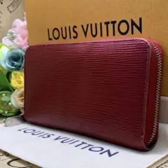 ルイヴィトン エピ ジッピーウォレット ラウンドファスナー 長財布 赤 EM96
