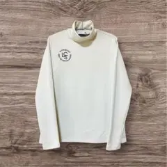 ルコックゴルフモックネック長袖シャツ　ホワイトＭ　le coq sportif