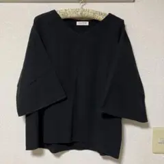 ハートマーケット　カットソー　ブラック　綿100%