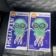踊るタコ　イカ　クラゲ　おもちゃ　グリーン　オレンジ