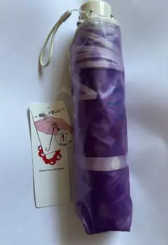ミャクミャク 大阪万博　紫色 折りたたみ傘 キャラクター付き