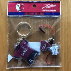 KASHIMA ANTLERS サッカージャージ型キーホルダー　ストラップ