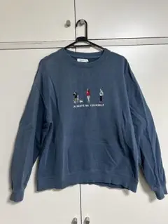 ALWAYS BE YOURSELF スウェット ダークブルー