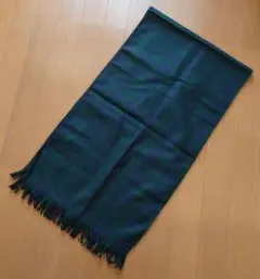 緑と青のチェック柄 マフラー メンズ