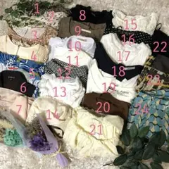 レディース 24点まとめ売り 卸売 夏物 秋物 冬物 かわいい系 Mサイズ