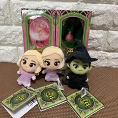 ☆ウィキッド　ふたりの魔女　ハンドミラー　マスコットセット☆