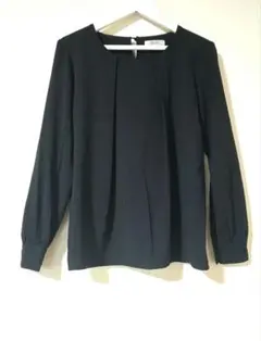 洋服の青山　PERSON'S　長袖ブラウス　7号/S　黒