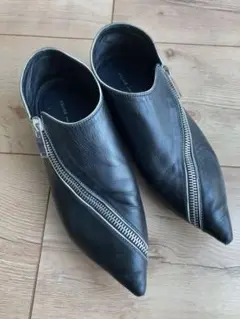 Celineセリーヌ ジップ ポインテッドシューズ/ブーティsize39