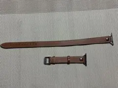 Apple Watch レザー バンド ブラウン2重巻タイプ　キャメル　試着のみ