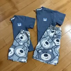 クマ柄パジャマセット 親子お揃い