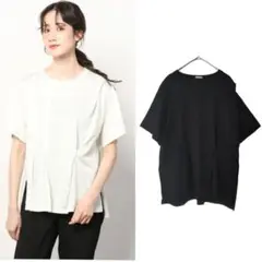Rito リト タックTシャツ ブラック