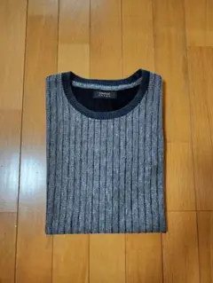 175.CHRISTIAN ORANI 半袖シャツ グレーストライプ L