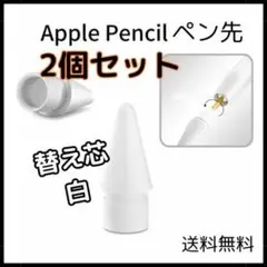 △Apple pencil ペン先 アップル ペンシル 替え芯 2個 白