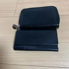クレッシェンド　牛革　小銭入れ＋キーケース　黒