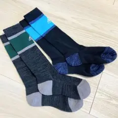 【新品】adidas アディダス ストライプ靴下 ロゴ入り 2足セット