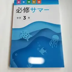 最新版　夏期講習　必修サマー 中学3年 英数国理社 　5科目