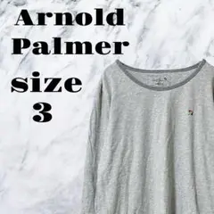 【ヴィンテージ】Arnold Palmer 長袖 カットソー グレー【3】