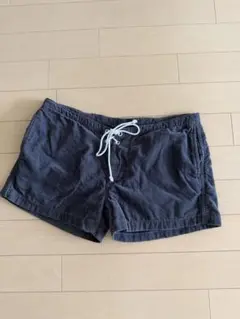 ダークグレー サイドポケット付きショートパンツ