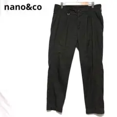 ナノアンドコー　スラックス　パンツ　薄手　フォーマル　オフィス　お呼ばれ　上品