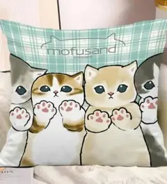 モフサンド　クッションカバー　ゆるにゃん　肉球　猫　ネコ
