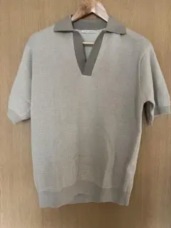 UNITED ARROWS コットン／アクリルスキッパーポロ