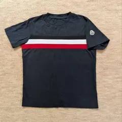 モンクレール　Tシャツ 140cm ネイビー　トリコロール　ロゴワッペン　美品