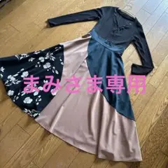 CECIL McBEE マルチカラー フレアスカート ワンピース
