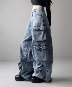 WOMEN me+em select balloon denim pants