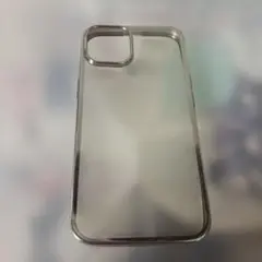 クリアプラスチック iPhone13ケース メタリックエッジ