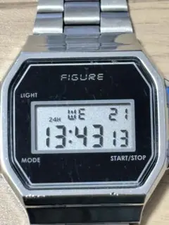 FIGURE デジタル腕時計 シルバー