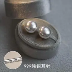 落ちにくいキャッチ付｜ピアス パール 8mm レディース s999 シルバー