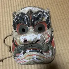 神楽面 木彫り