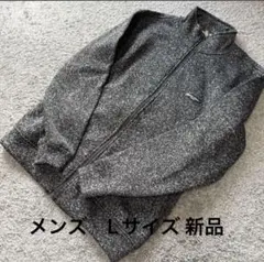 MICHIKO LONDON ロゴワッペンフリースニットジャンパーチャコール新品