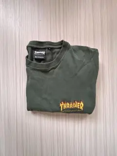 THRASHER オリーブグリーン Tシャツ