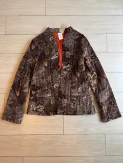 新品 定価6490円 上品 花柄 キルティング ジャケット