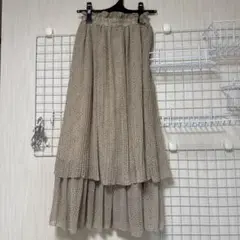 Heather ドット柄ロングスカート