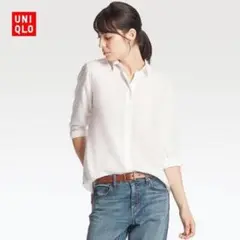【UNIQLO】レーヨンエアリーブラウス M / 0260