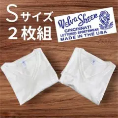 【Velva Sheen】定価５８００円　新品　白　Vネック　Sサイズ　Tシャツ