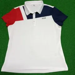 PGM ゴルフ ポロシャツ XL ホワイト/レッド/ネイビー