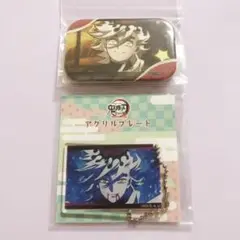 鬼滅の刃 メモリーズスクエア缶バッジ 全集中展遊郭編 アクリルプレート 童磨