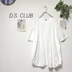 9191-1 D.S. CLUB カットソー 半袖チュニック Tシャツ 無地