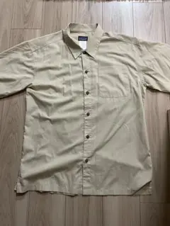 patagonia メンズ M 半袖ワークシャツ ベージュ