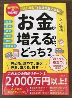 お金が増えるのは、どっち？　立川健悟