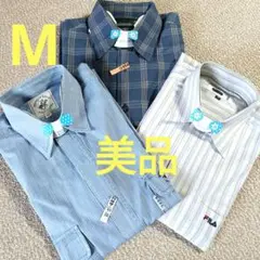 メンズ カジュアルシャツ 半袖 3枚セット Mサイズ