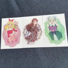 アイカツ　クリアステッカー　3セット