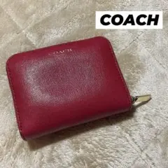 コーチ 折りたたみ財布 サイフ レッド