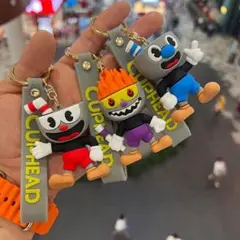 CUPHEAD　カップヘッド　キーホルダー　ストラップ　3点セット