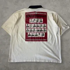 90s フリーメイソンパロディ　カレッジ　ポロシャツ カルト　テロリスト